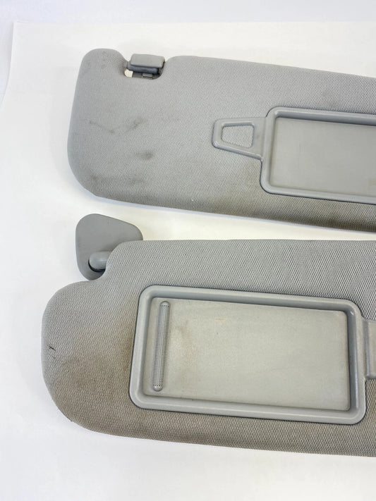 2011-2015 KIA OPTIMA SUN VISOR PAIR GRAY LEFT RIGHT DRIVER PASSENGER OEM
