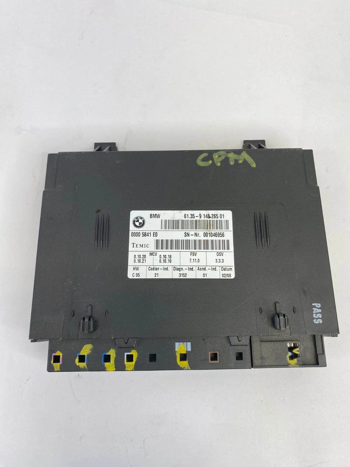 07 08 BMW 335XI 09-13 335I XDRIVE FRONT SEAT CONTROL MODULE UNIT 61359148265 OEM