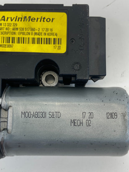 2011 Buick Regal 2014-2016 Buick LaCrosse Sunroof Sun Roof Motor 13322329 OEM