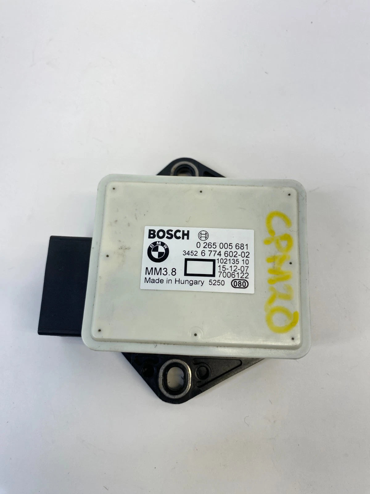 07 08 BMW 328XI YAW RATE SPEED DSC SENSOR CONTROL UNIT MODULE 34526774602 OEM