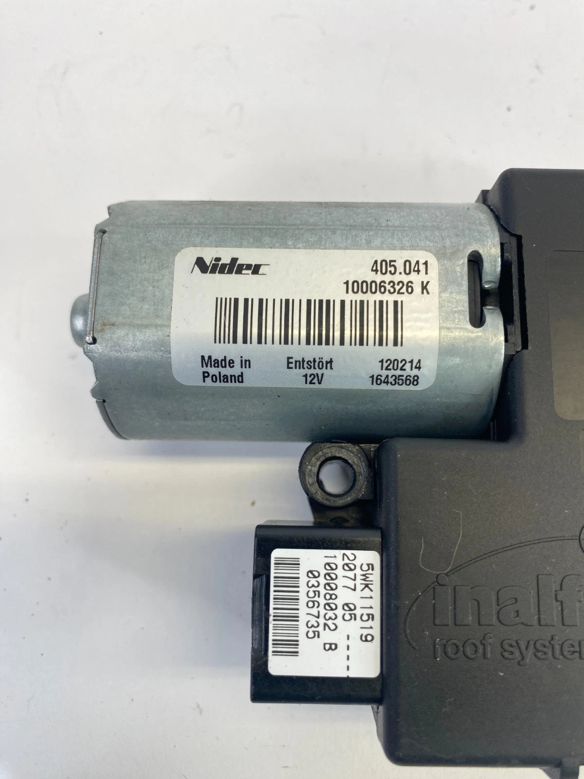 2009-2015 MERCEDES-BENZ GLK350 RIGHT SUNROOF MOON ROOF MOTOR UNIT 10007743C