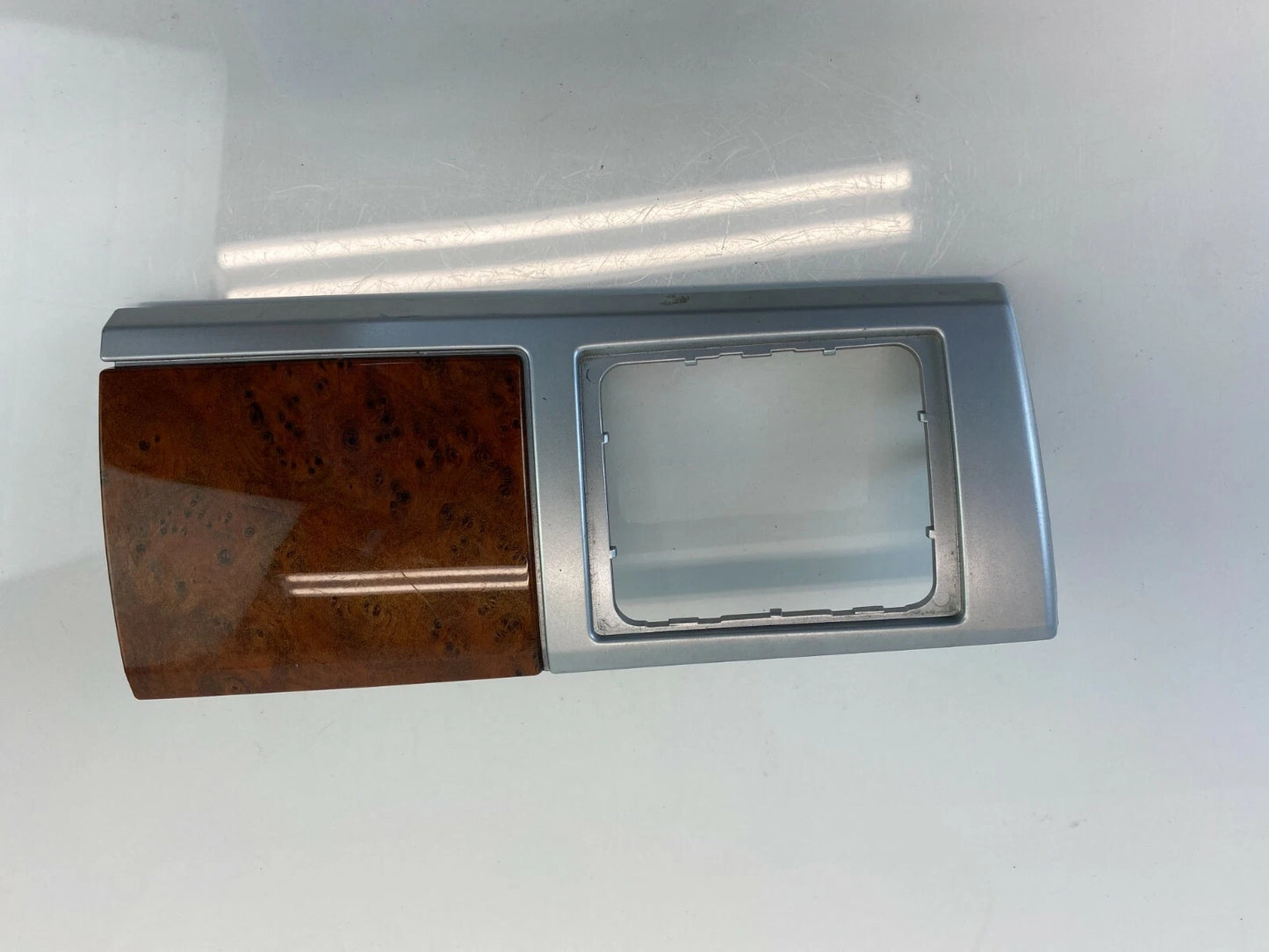 08-10 GRAND CARAVAN TOWN & COUNTRY DASH HEADLIGHT SWITCH BEZEL COVER TRIM WOOD