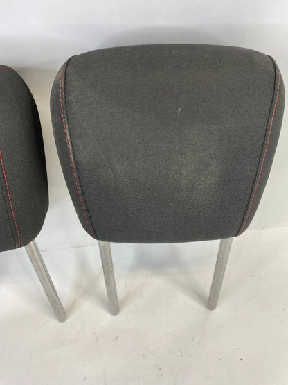 2010-2017 CHEVROLET EQUINOX PAIR CLOTH SEAT HEADRESTS RED STITCH FR OEM FACTORY