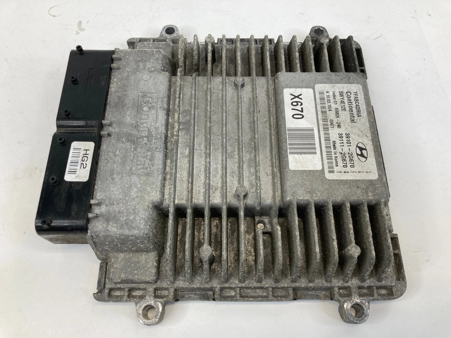 2011-2013 HYUNDAI SONATA 2.4L AT ENGINE CONTROL MODULE ECM ECU 39111-2G670 OEM