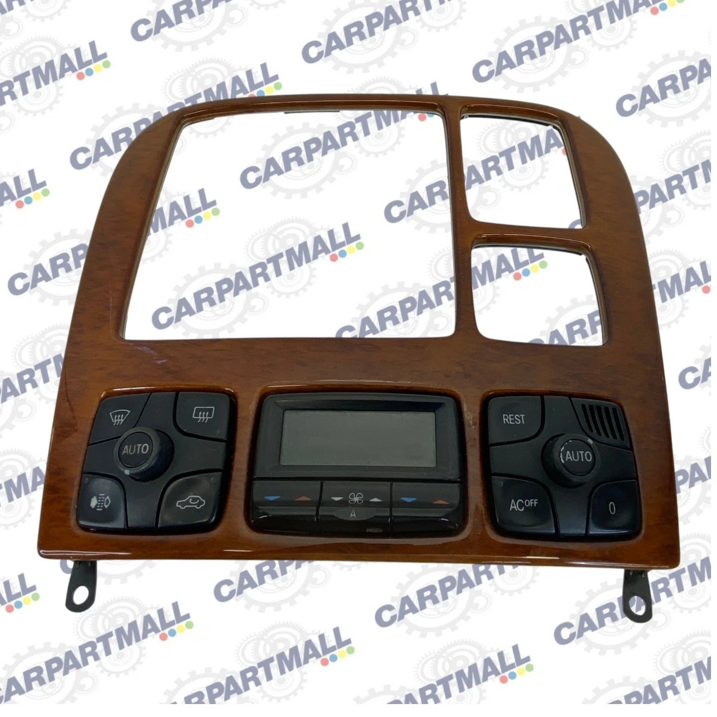 2000-2006 MERCEDES-BENZ S430 CENTER DASH RADIO BEZEL W/ HVAC CLIMATE CONTROL