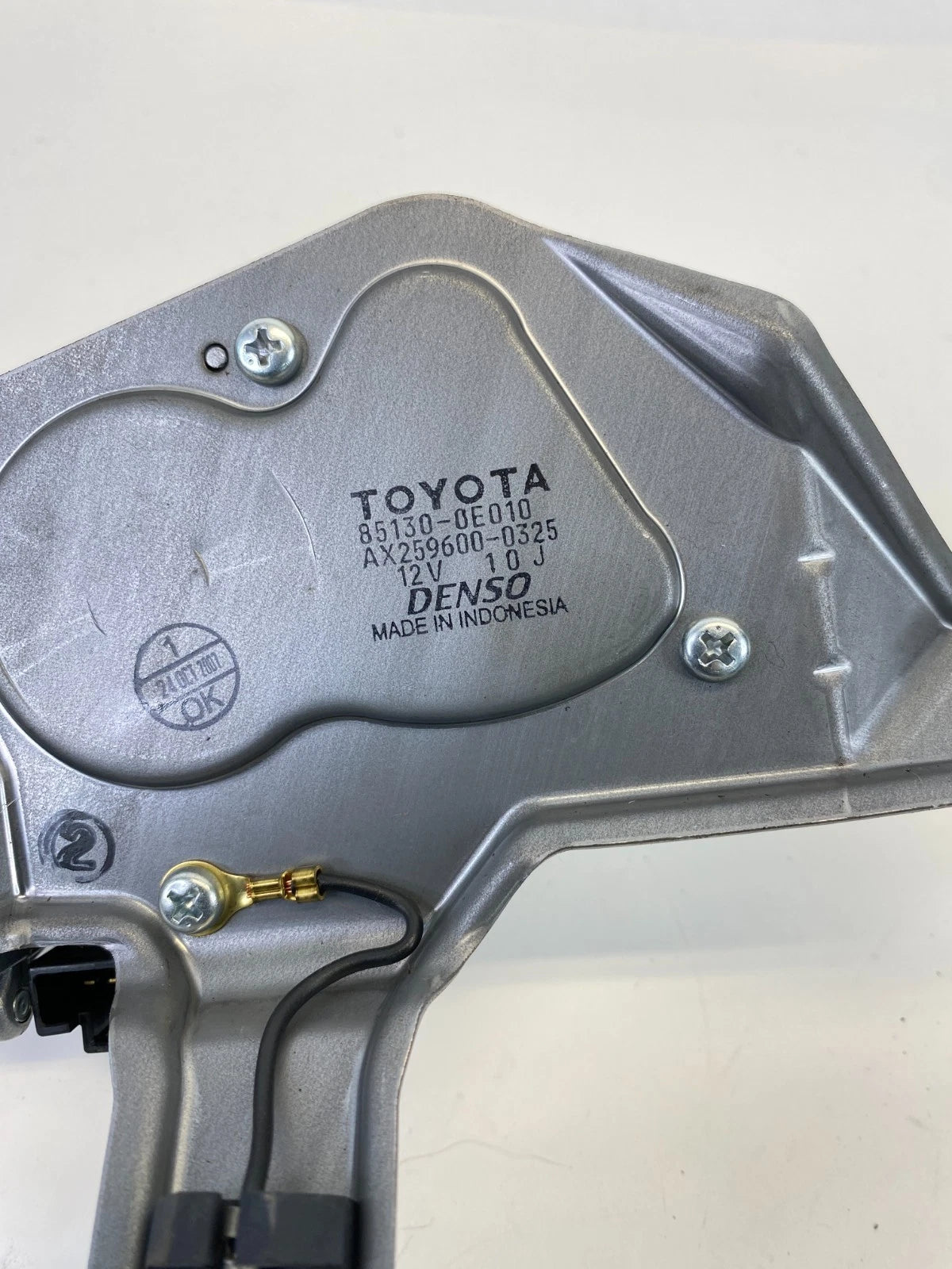 2007-2009 LEXUS RX350 REAR LIFGATE WINDSHIELD WIPER MOTOR ASSY 85130-0E010 OEM