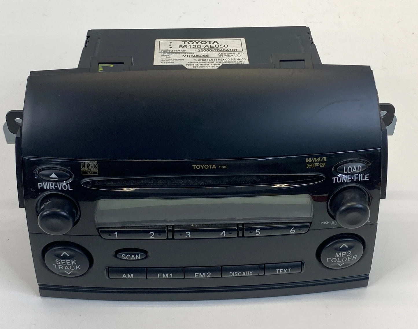 2004-2010 TOYOTA SIENNA AM FM CD MP3 RADIO PLAYER RECEIVER 86120-AE050 OEM