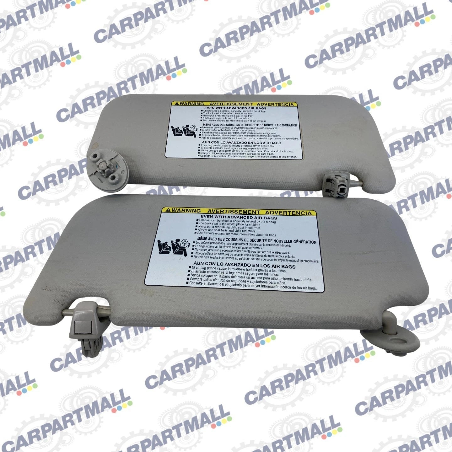 2014-2017 Toyota Corolla Sunvisor Left & Right Sun Visor Set Pair w/ Sunroof OEM