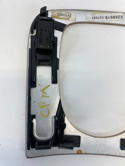 2000-2006 MERCEDES S430 SHIFTER BEZEL WOOD TRIM WITH BOTON LIGHT OEM 2088201001