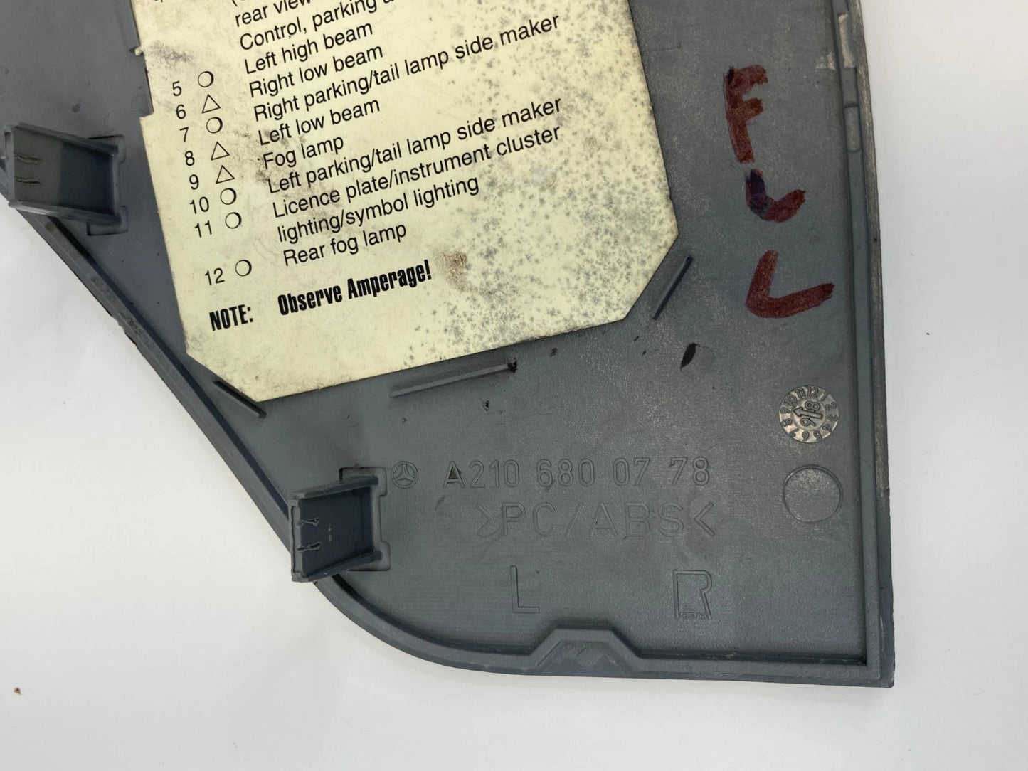 1998-2002 MERCEDES-BENZ E430 DASH PANEL LEFT SIDE COVER BEZEL TRIM 210-680-07-78