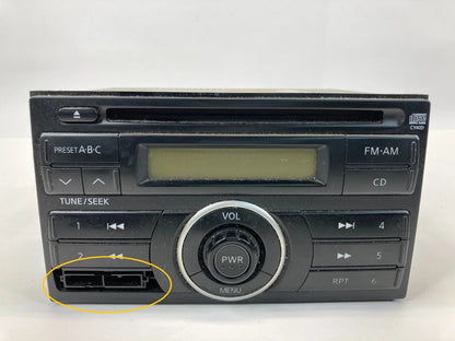 2007-2009 NISSAN VERSA RADIO AM FM CD PLAYER DASH RECEIVER UNIT 28185-EM31A OEM