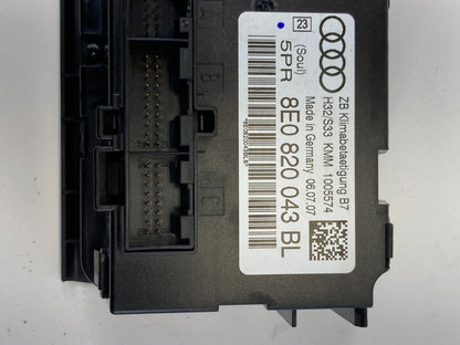 05-09 Audi A4 Dash A/C Heater Temperature Switch Climate Control 8E0-820-043-BL