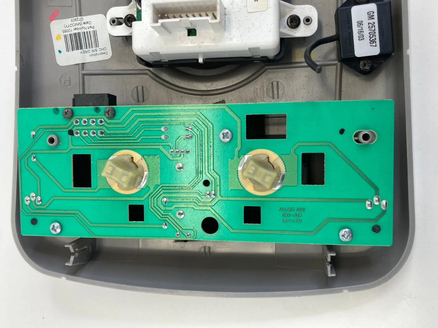 2004-2007 CADILLAC CTS OVERHEAD CONSOLE DOME MAP LIGHT LAMP W/ SUNROOF SWITCH