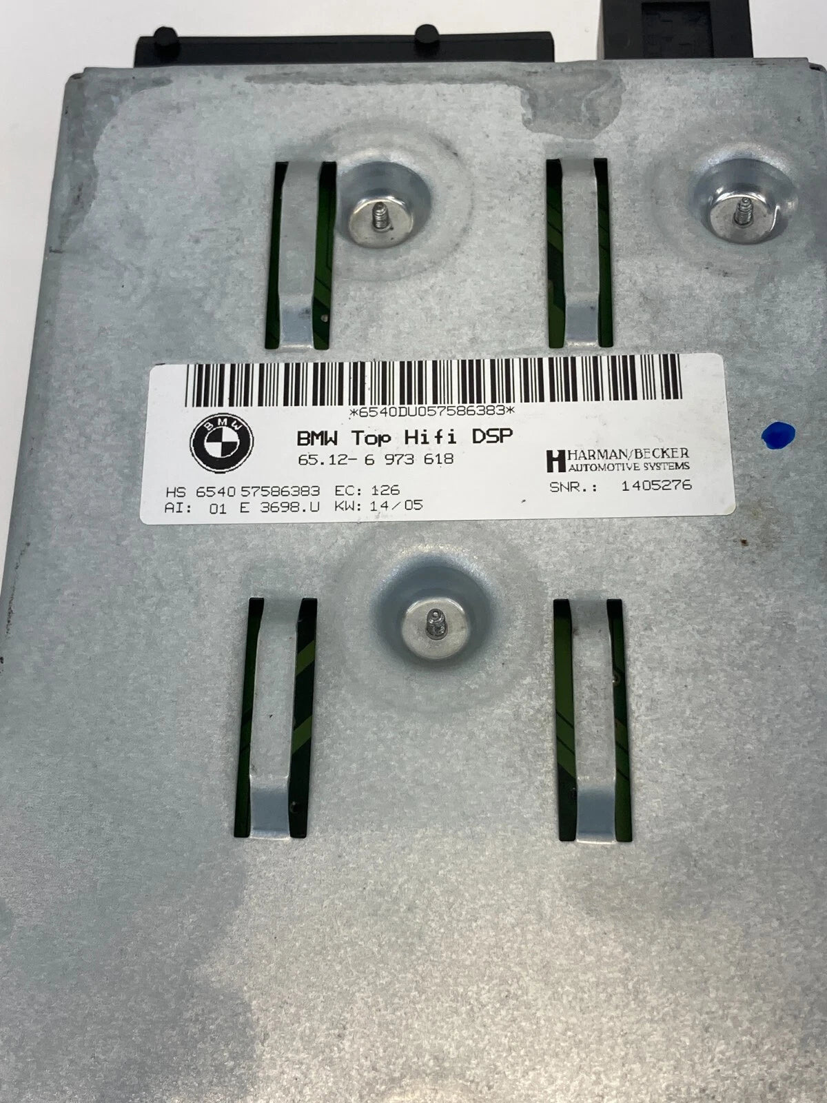 04-07 BMW 530I RADIO AUDIO AMPLIFIER AMP HARMAN BECKER HIFI DSP 65126973618 OEM