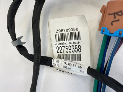 2008-2012 CHEVROLET MALIBU REAR LEFT SIDE DOOR WIRING WIRE HARNESS 22759358 OEM