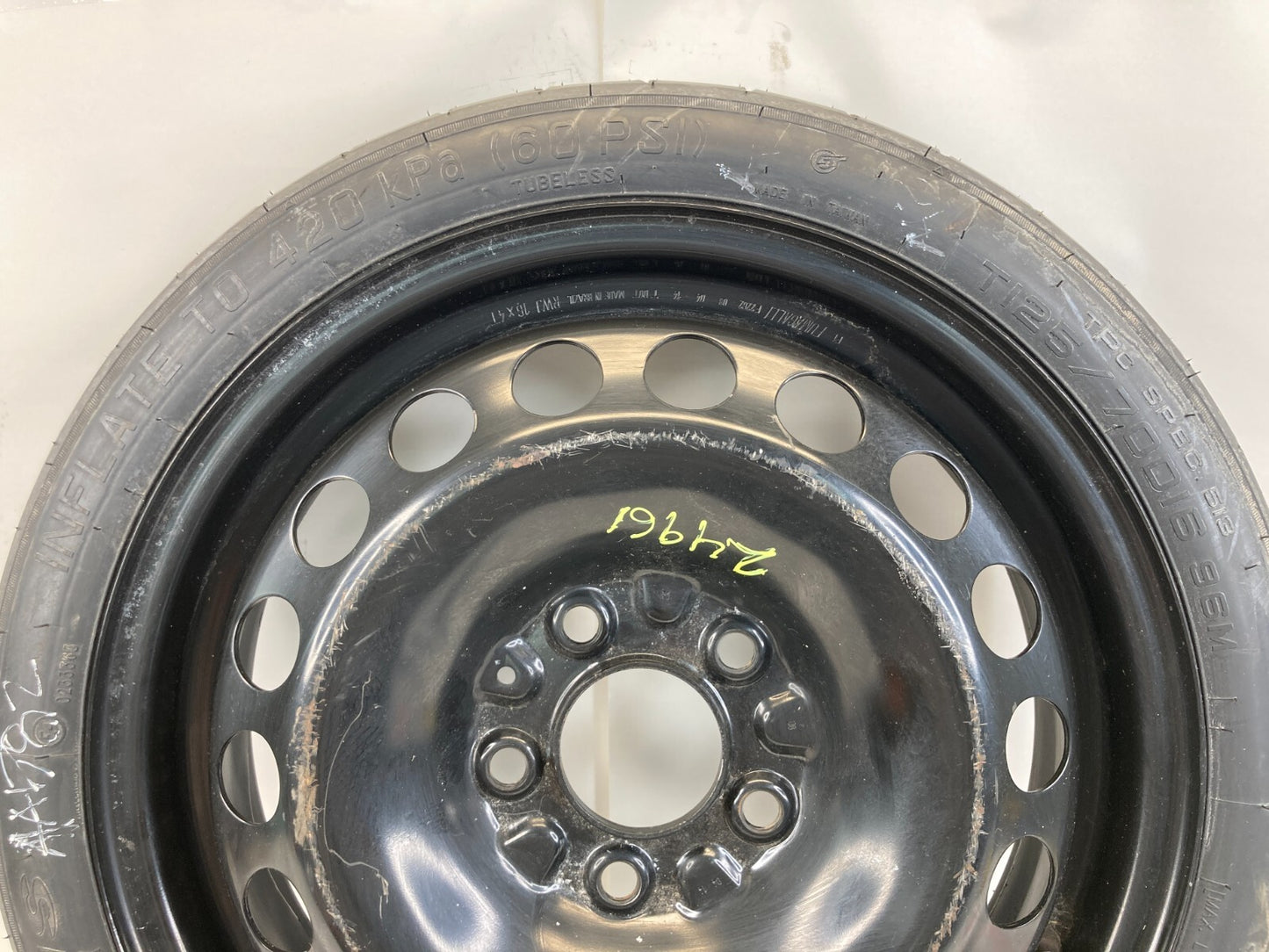 2005-2010 Pontiac G6 Emergency Spare Tire Wheel Compact Donut T125/70D16 110M