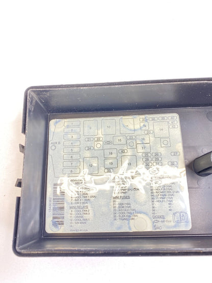 2002-2005 BUICK CENTURY ENGINE FUSE RELAY BOX FUSEBOX COVER LID CAP 15436362 OEM