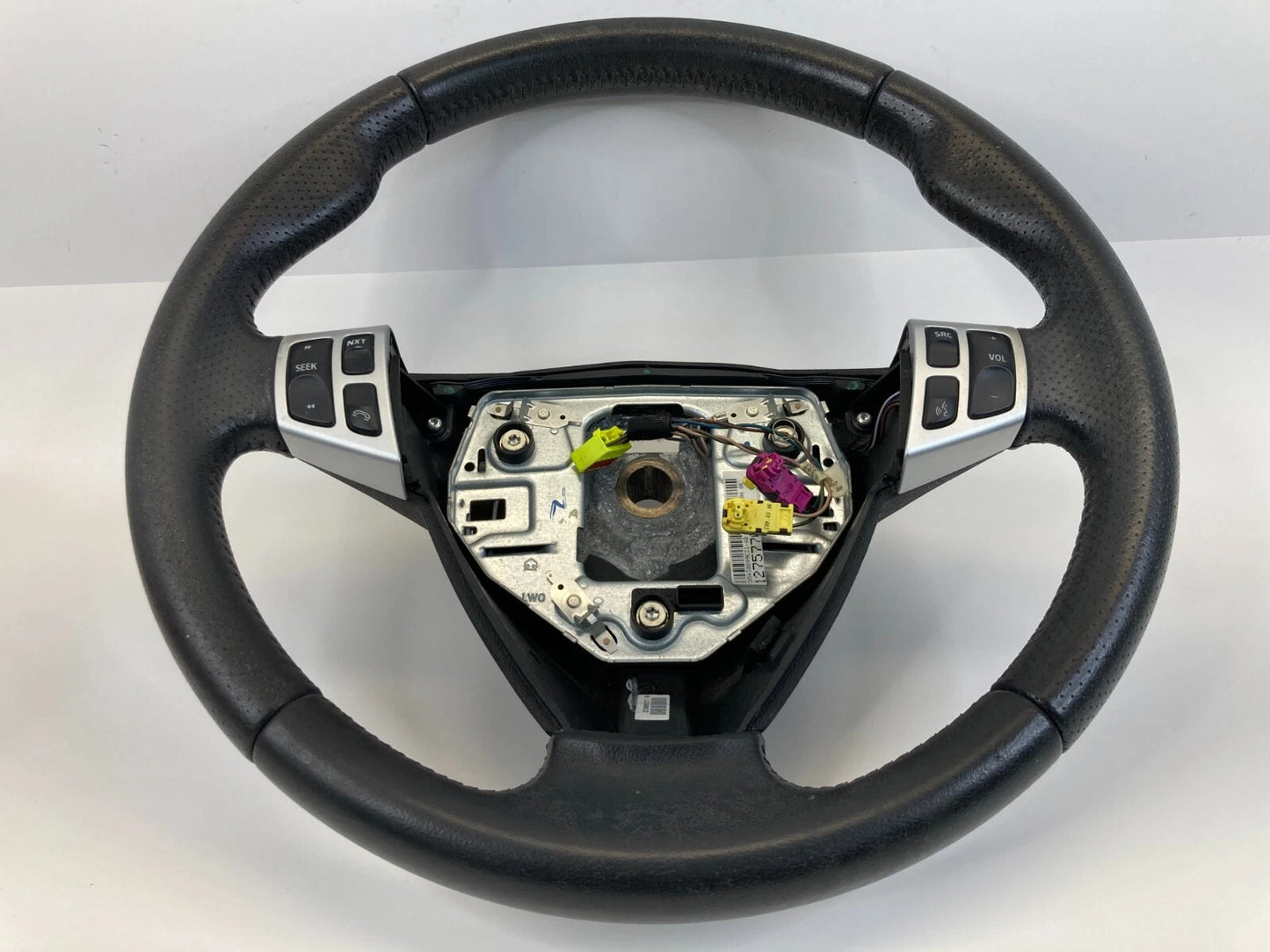 2005-2011 SAAB 9-3 STEERING WHEEL W/ SWITCHES BLACK LEATHER 12757703 OEM