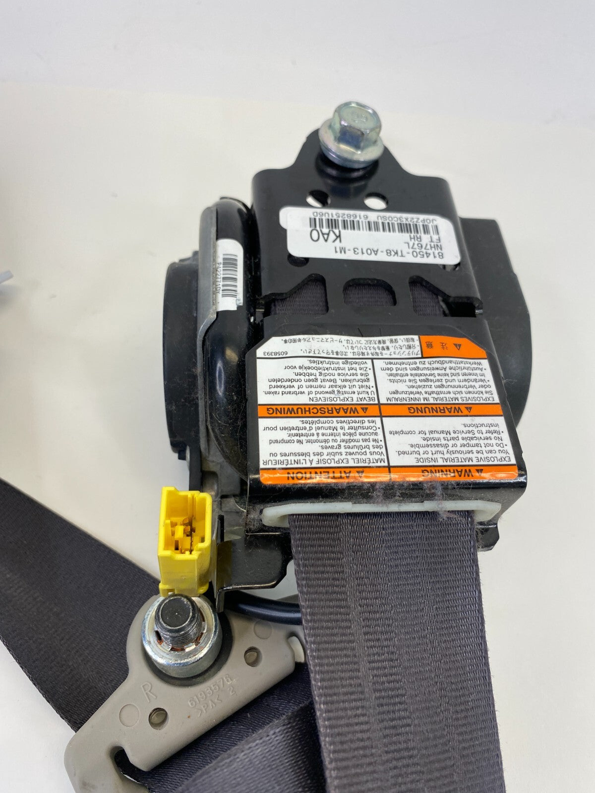 2011-2017 Honda Odyssey Front Right Passenger Seat Belt 81450-TK8-A013-M1