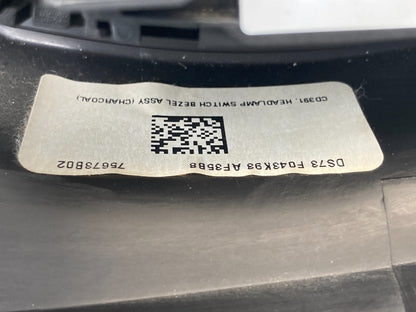 2013-2020 Ford Fusion Dash Dimmer Headlight Lamp Switch w/ Trim DG9T-13D061-CCW