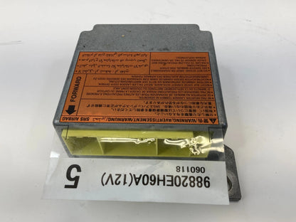 2006 2007 INFINITI M35 M45 SAFETY RESTRAINT BAG COMPUTER CONTROL MODULE 98820EH