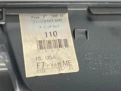 09-11 SUBARU FORESTER REAR LEFT DOOR WINDOW SWITCH BEZEL TRIM COVER 94266-FG510