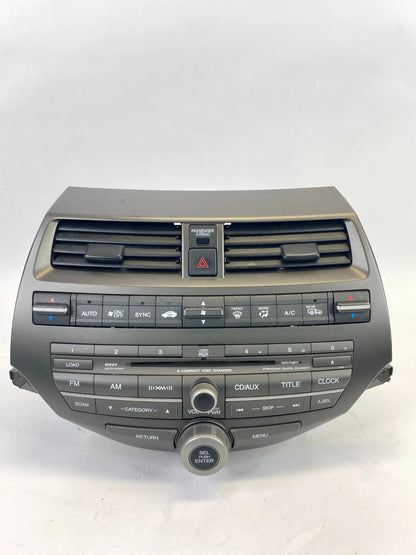 2008-2012 HONDA ACCORD AM/FM RADIO RECEIVER MP3 DISC PLAYER W/ CLIMATE CONTROL
