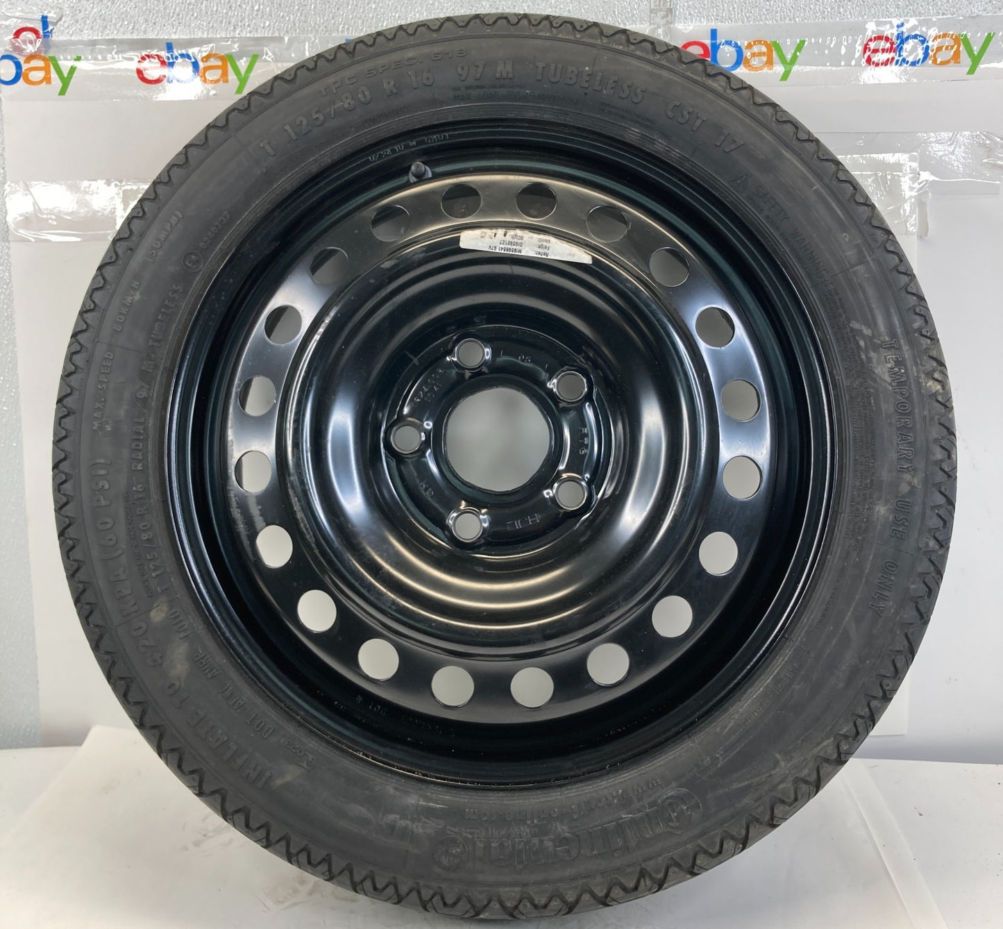 11-14 Buick Regal Emergency Spare Tire Wheel Rim Compact Donut T125/80R16 97M