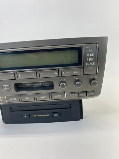 2004-2006 Lexus LS430 Radio AM/FM CD Disc Cassette Tape Player 86120-50B20 OEM