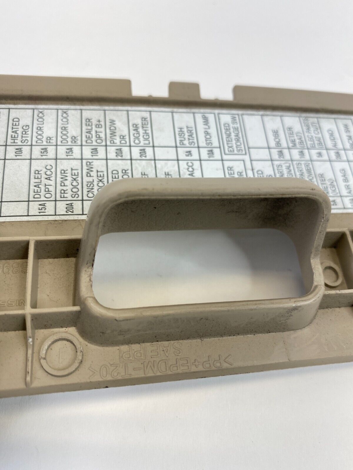 2013-2015 Nissan Altima Dash Fuse Relay Box Door Lid Cover Trim 24313-9HM0A OEM