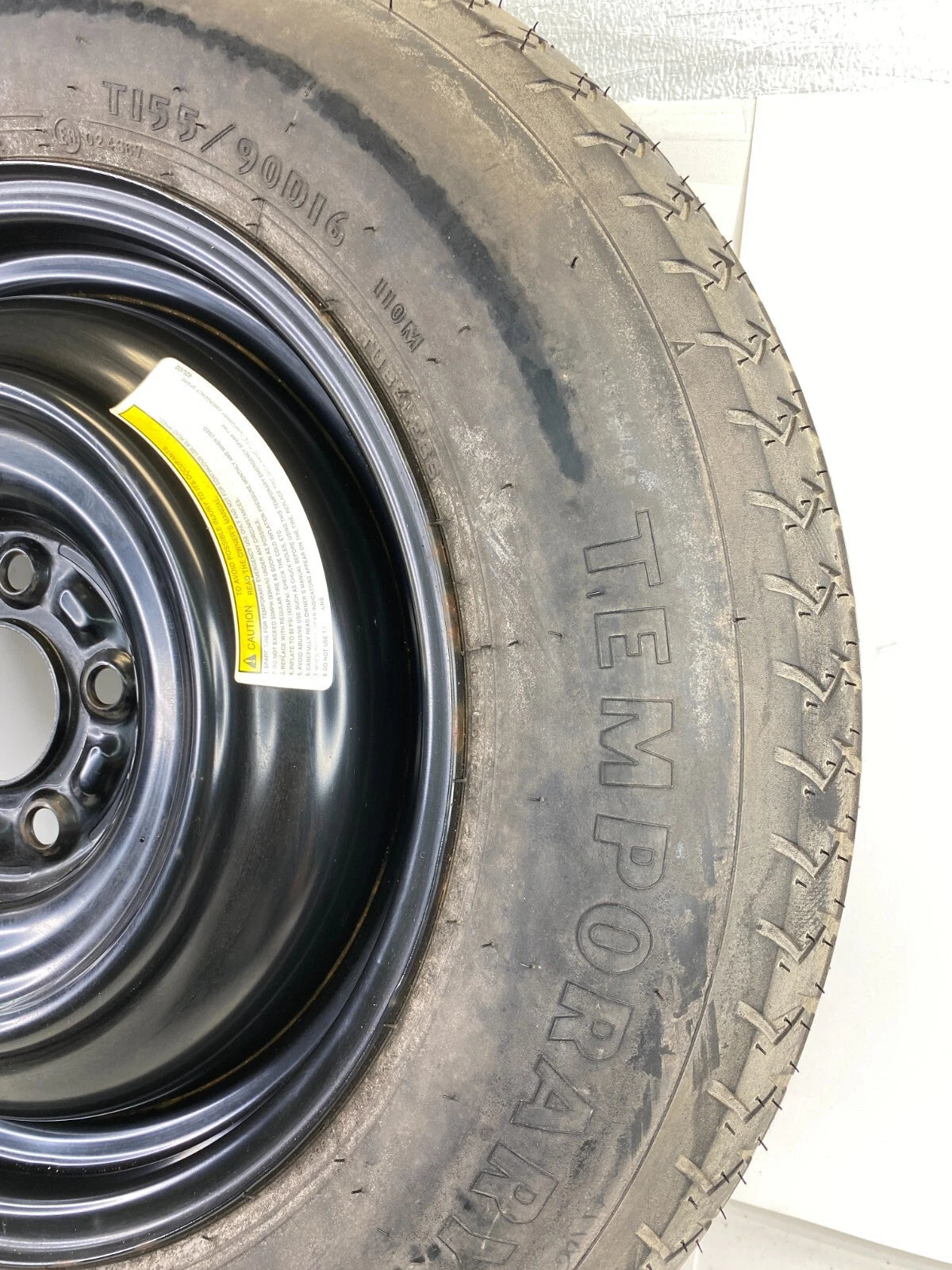08-13 NISSAN ROGUE EMERGENCY SPARE TIRE COMPACT DONUT T155/90D16 R16 16" OEM