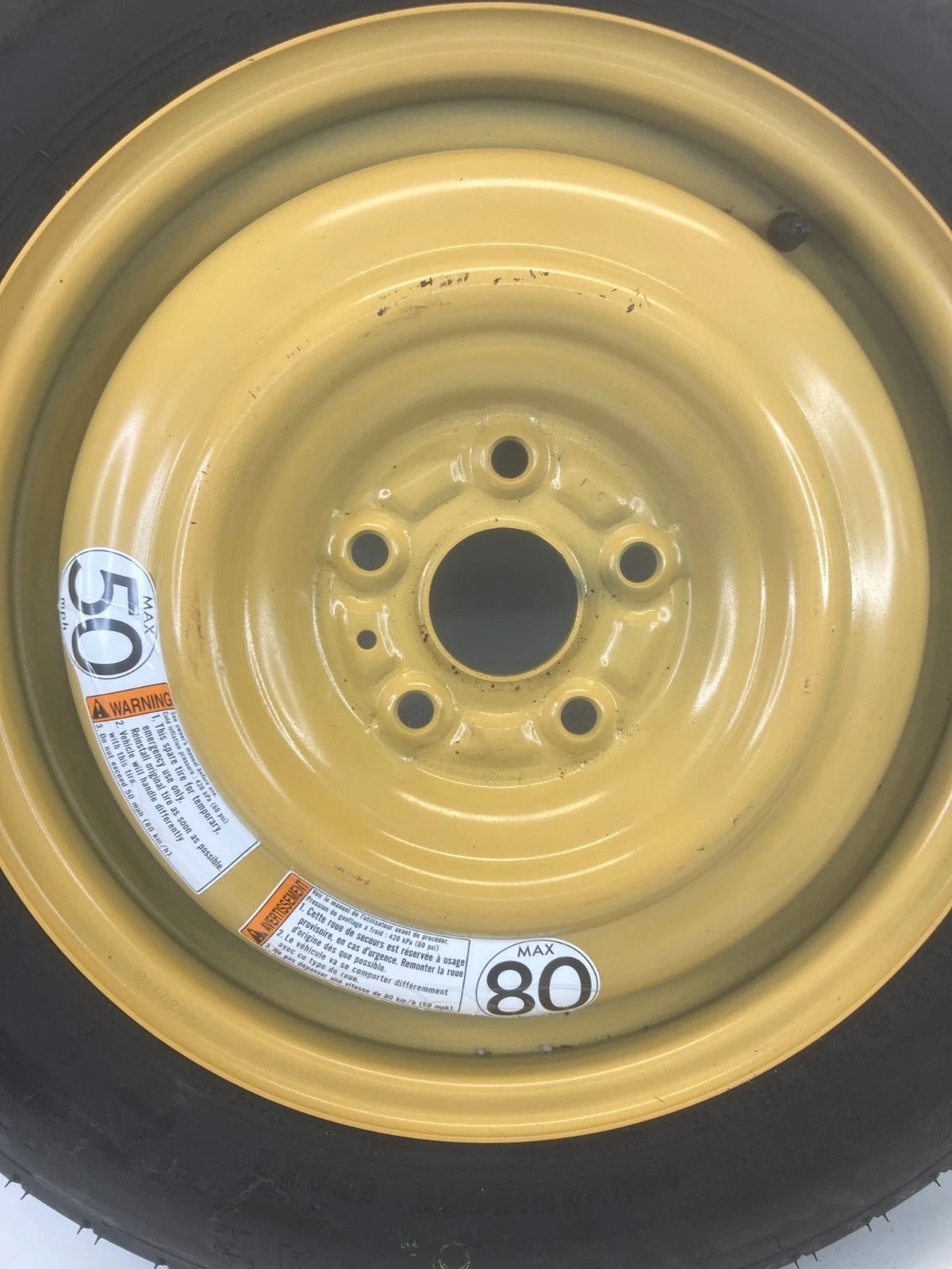2010-2013 SUZUKI KIZASHI EMERGENCY SPARE TIRE COMPACT DONUT WHEEL T145/90D16 95M