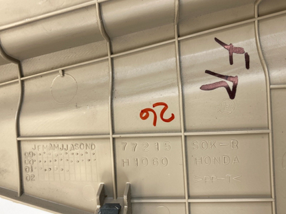 99-03 Acura TL Dash Right Passenger Instrument Access Fuse Panel Trim 77215-S0K