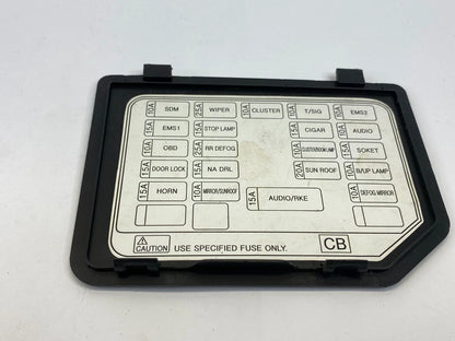 2009-2011 CHEVROLET AVEO DASH INTERIOR CABIN FUSE BOX LID DOOR COVER TRIM OEM