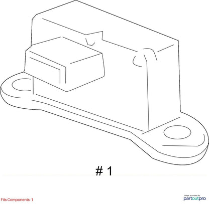 2011-2016 CHEVROLET CRUZE YAW RATE MODULE SENSOR STABILITY CONTROL 13578326 OEM