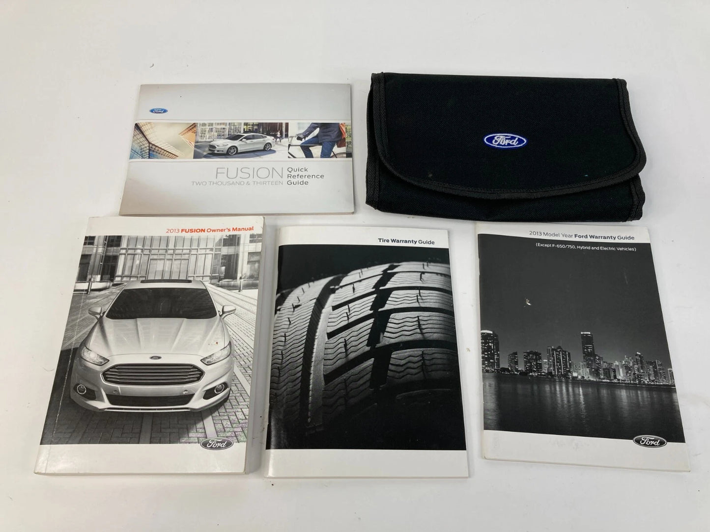 2013 13 FORD FUSION OWNERS OWNER'S GUIDE MANUAL BOOK SET W/ CASE OEM