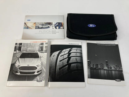2013 13 FORD FUSION OWNERS OWNER'S GUIDE MANUAL BOOK SET W/ CASE OEM