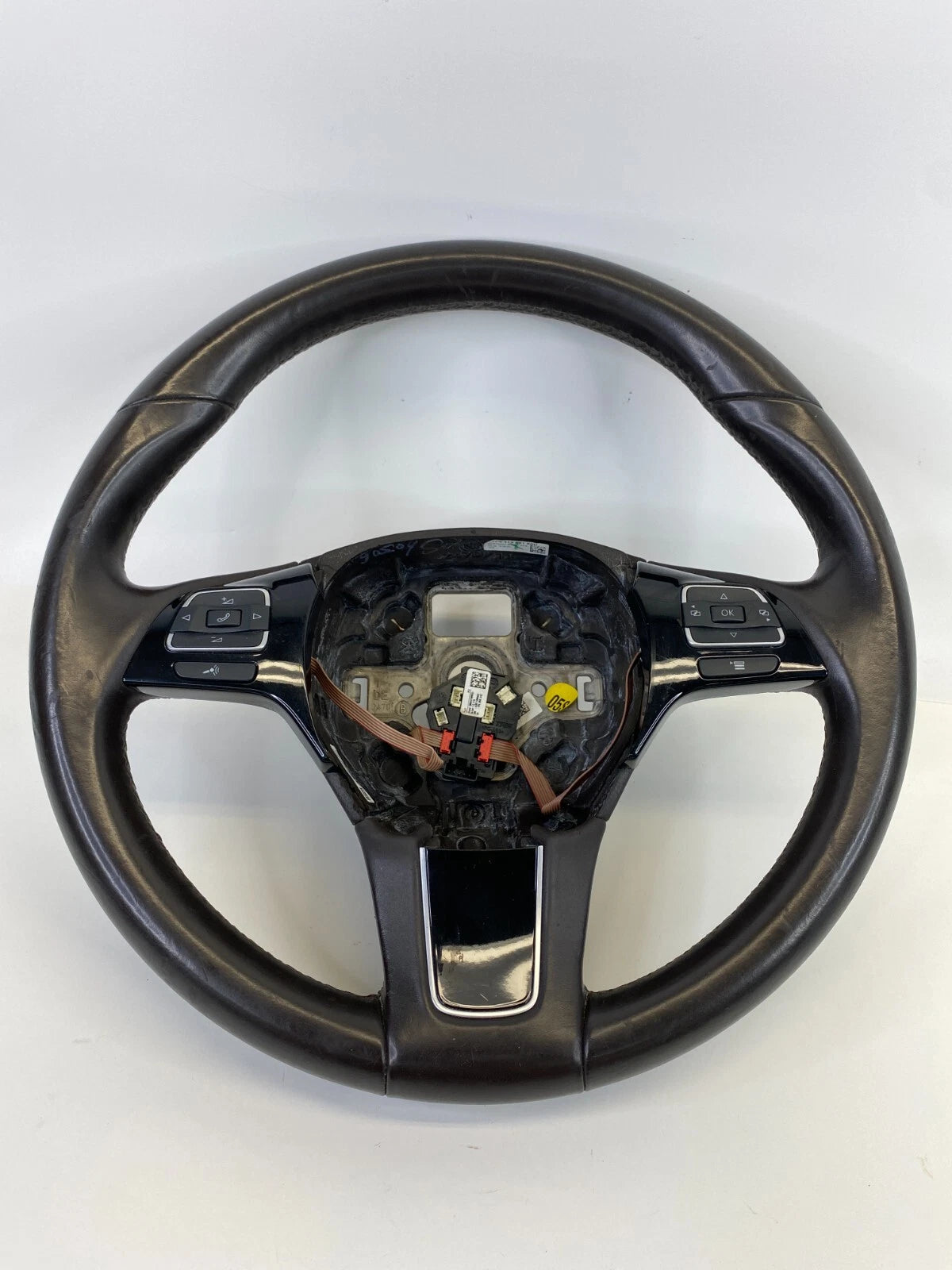 11-17 VOLKSWAGEN TOUAREG STEERING WHEEL W/ MULTIFUNCTIONAL SWITCHES 7P6-419-091