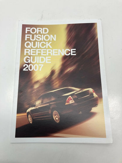 2007 07 FORD FUSION SEL SEDAN OWNER'S MANUAL GUIDE & WARRANTY GUIDE W/ CASE OEM