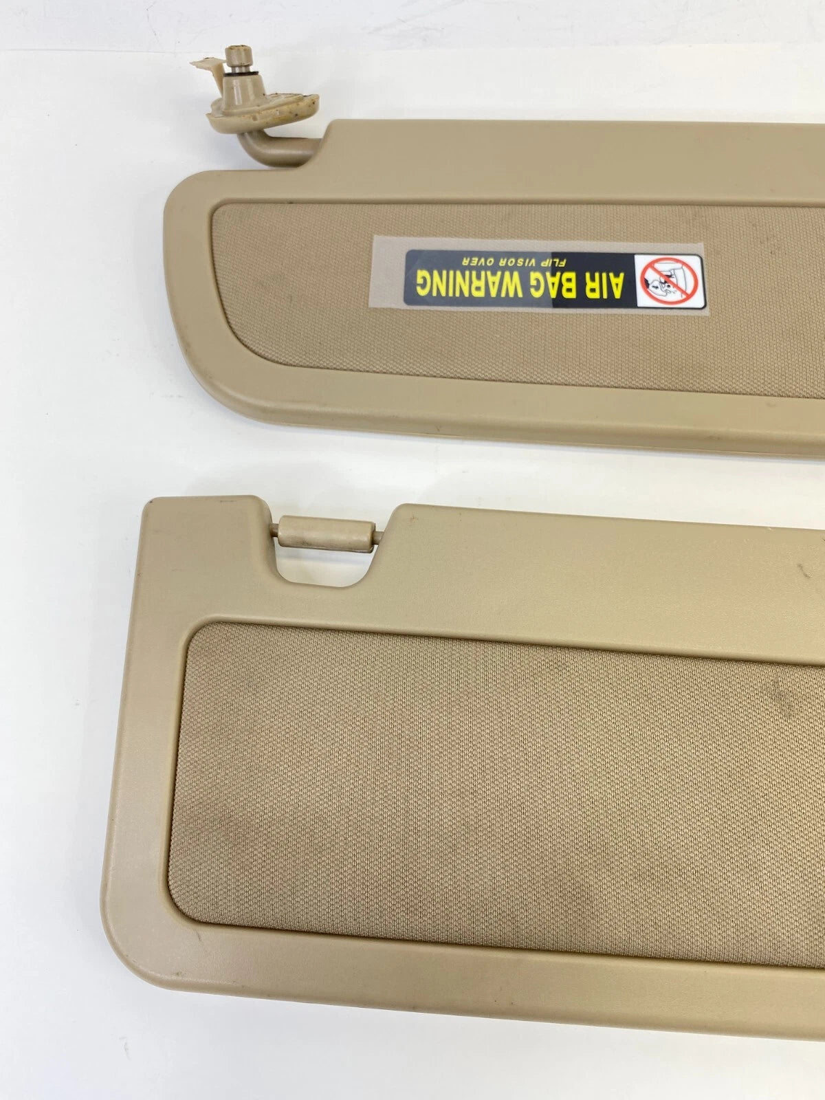 2006-2008 HONDA CIVIC SEDAN FRONT SUN VISOR SHADE TAN BEIGE PAIR SET OEM