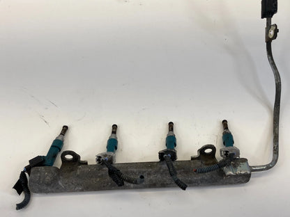 10-15 Toyota Prius 1.8L L4 AT Engine Fuel Injection Pipe Rail W/ Injectors OEM