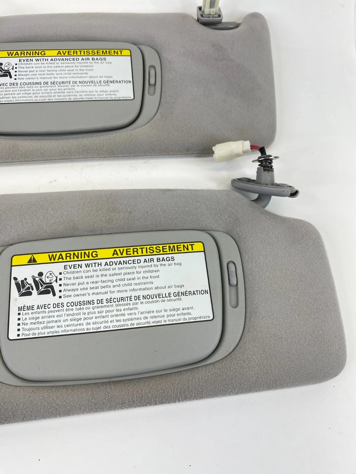 2007-2009 LEXUS RX350 SUV LEFT & RIGHT SUN VISOR SHADE SET PAIR W/ ILLUMINATED