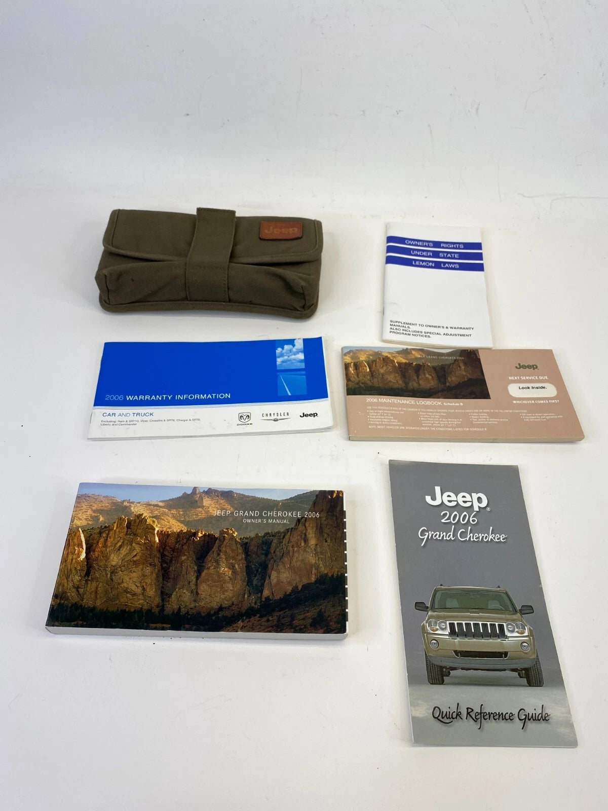 2006 06 JEEP GRAND CHEROKEE OWNER'S OWNERS MANUAL WARRANTY INFORMATION W/ CASE