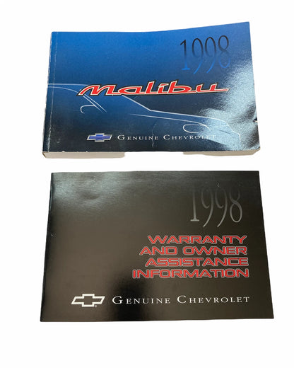 1998 98 CHEVROLET MALIBU OWNER'S MANUAL WARRANTIE ASSISTENCE INFORMATION W/ CASE
