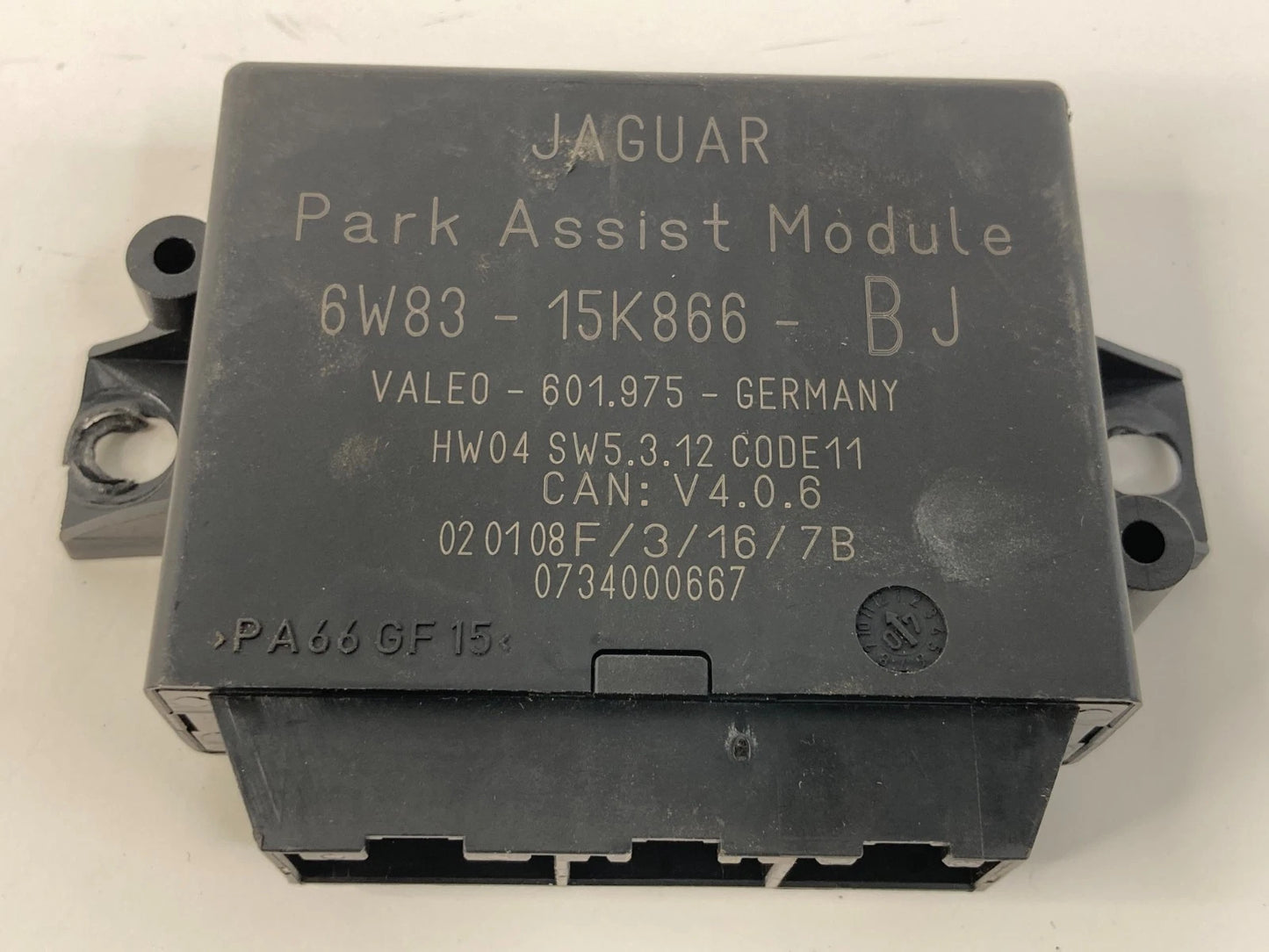 2009-2015 JAGUAR XF PARKING ASSIST DISTANCE CONTROL MODULE UNIT 6W83-15K866-BJ