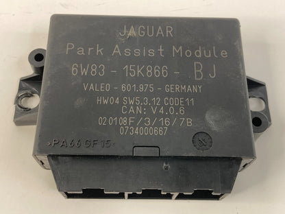 2009-2015 JAGUAR XF PARKING ASSIST DISTANCE CONTROL MODULE UNIT 6W83-15K866-BJ
