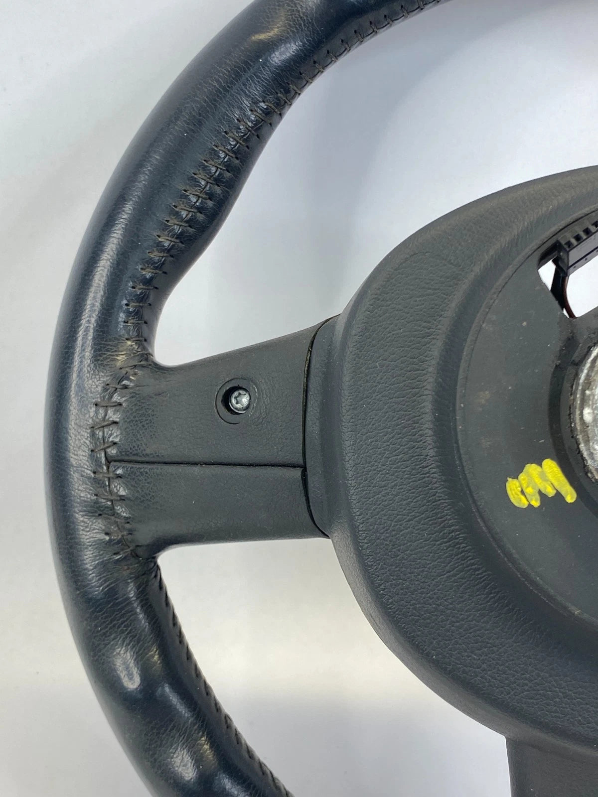 2005-2008 MINI COOPER DRIVER SIDE STEERING WHEEL LEATHER BLACK ASSY OEM