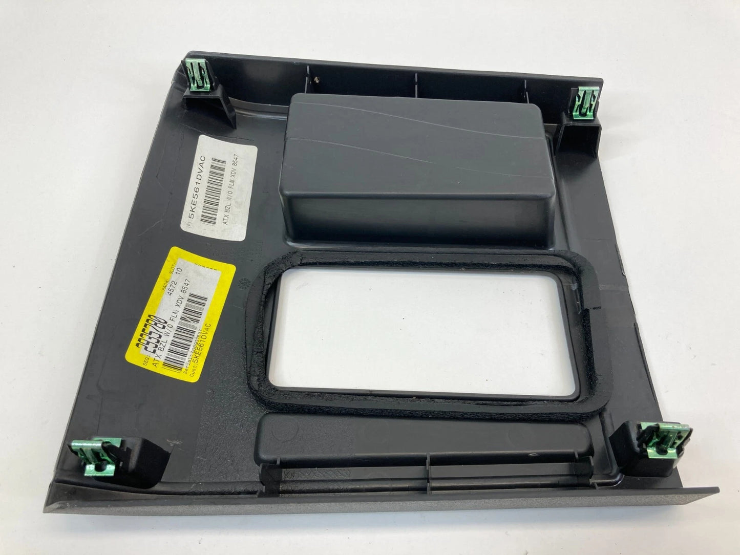 2007-2011 DODGE NITRO CENTER CONSOLE SHIFTER BEZEL TRIM W STORAGE 5KE561DVAC OEM