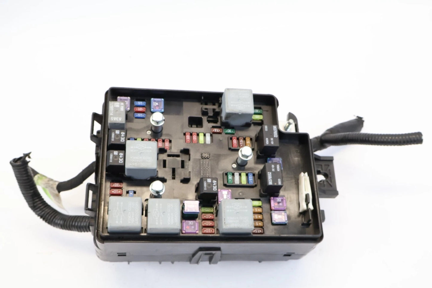 2012-2016 CHEVROLET SONIC FRONT ENGINE FUSE RELAY BOX COMPARTMENT 95383529