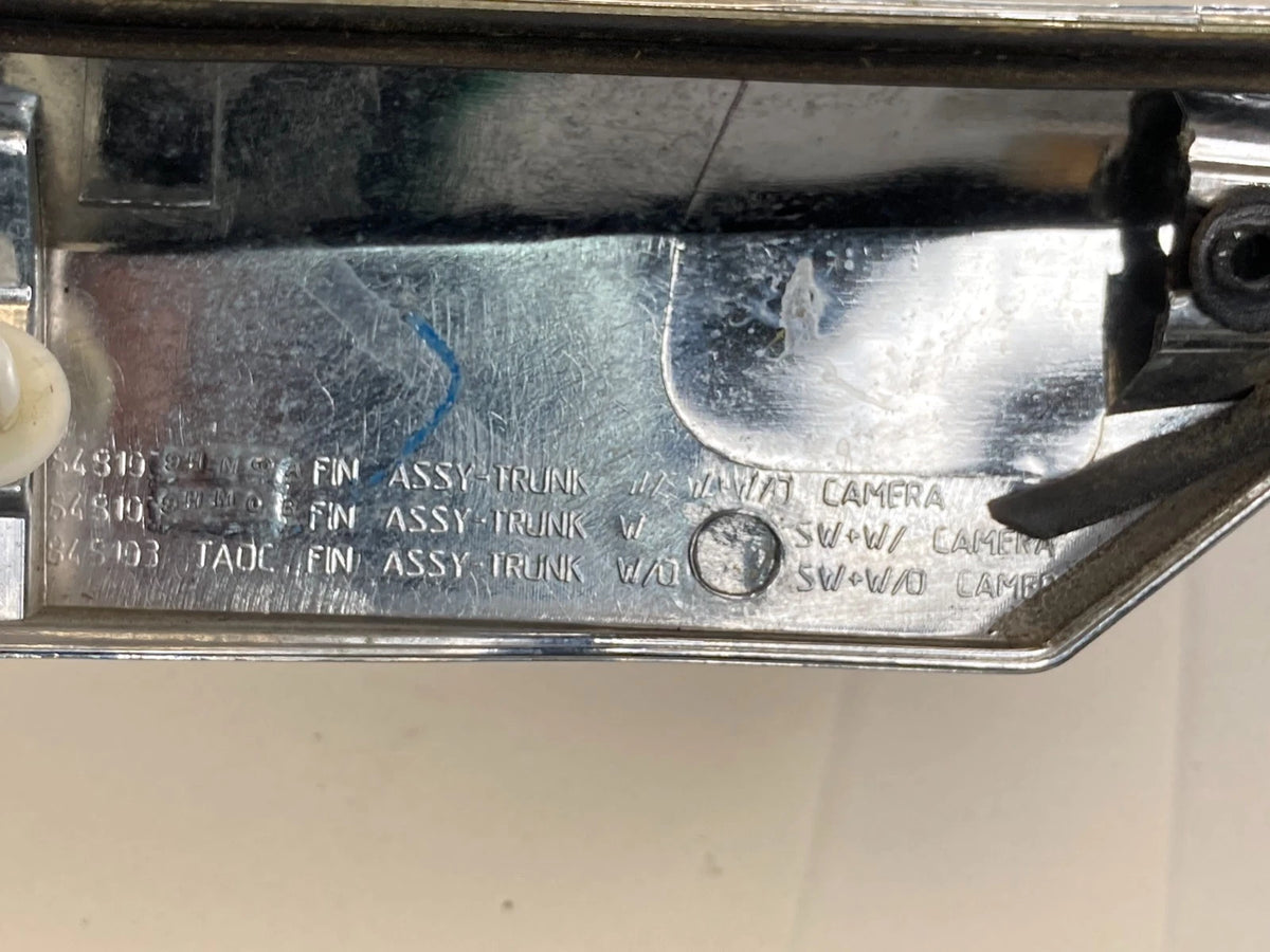 2013 2014 NISSAN ALTIMA TRUNK LICENSE PLATE GARNISH REAR OEM FACTORY 84810-9HM0A